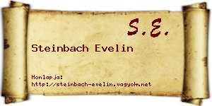 Steinbach Evelin névjegykártya